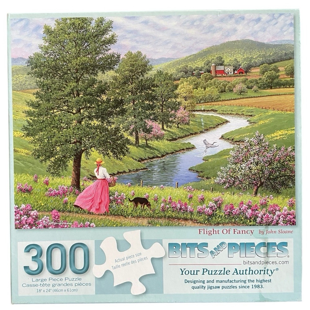 300 Piece Puzzle Bits and Pieces Flight of Fancy Complete Pre-Owned Jigsaw